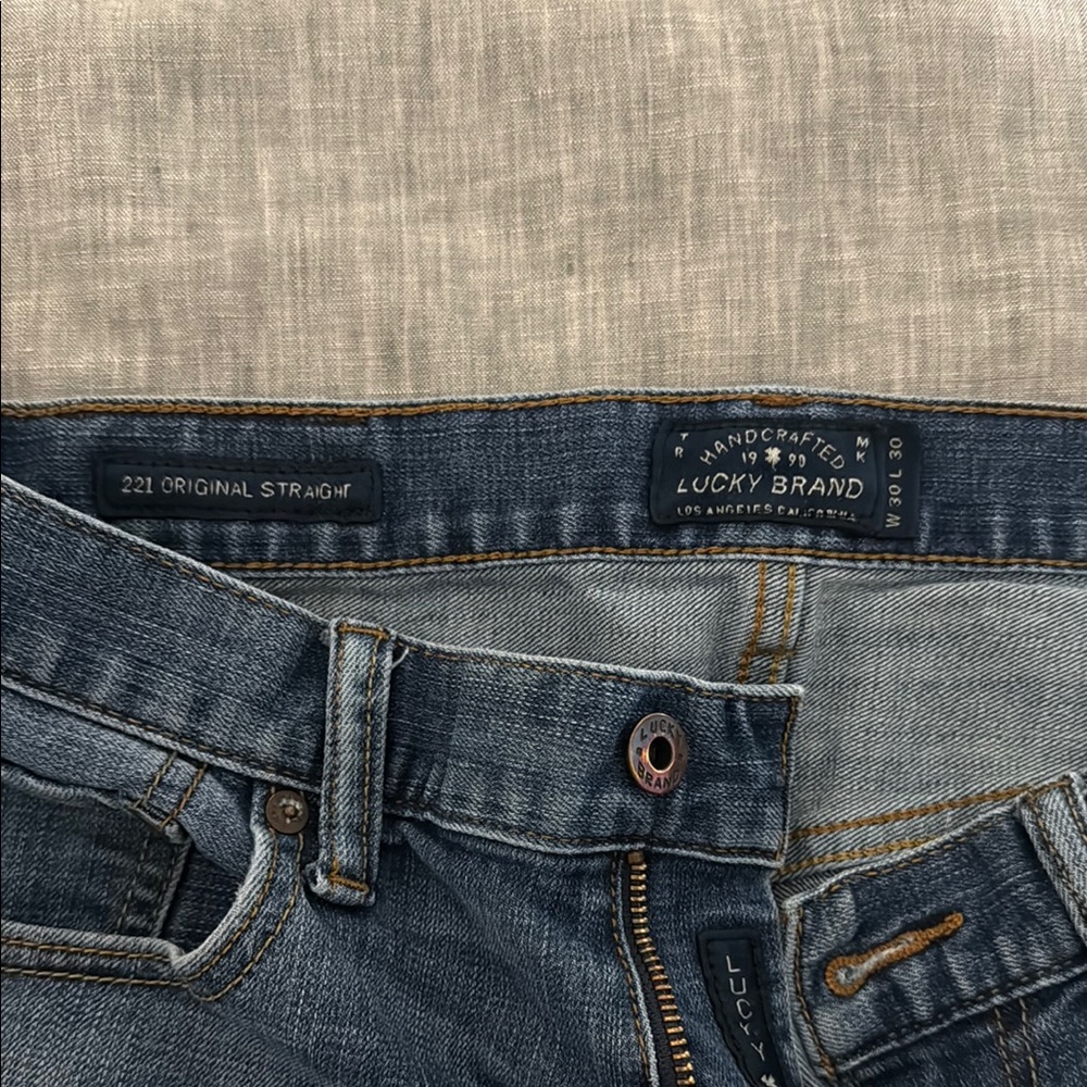 Lucky Brand Blue Straight Jeans - Picture 3 of 3